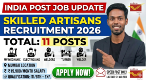 India Post Skilled Artisans Recruitment 2026