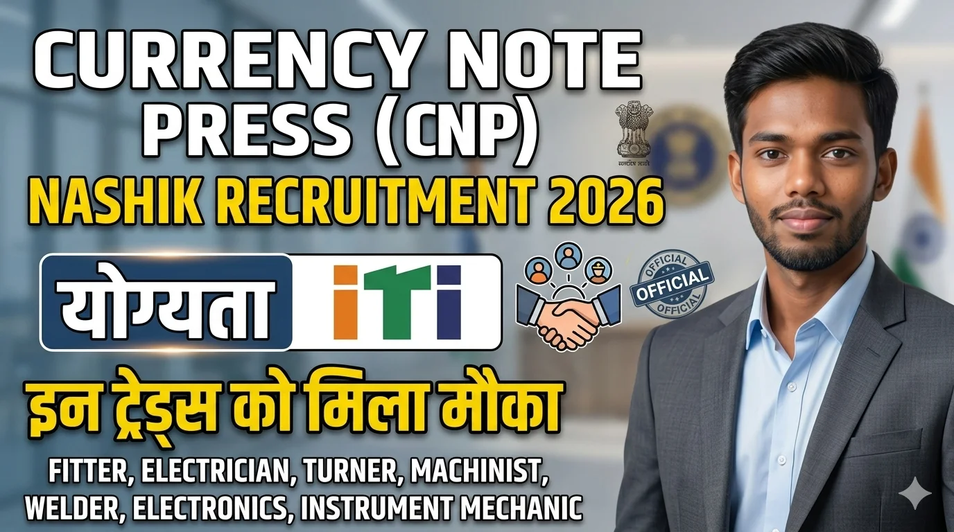 CNP Nashik Recruitment 2026 Out for 534 Supervisor, Junior Technician Posts