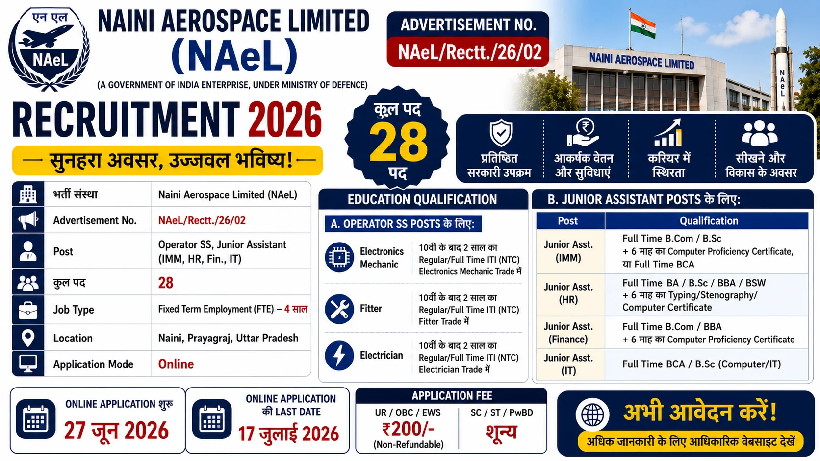 Naini Aerospace Limited Recruitment 2026